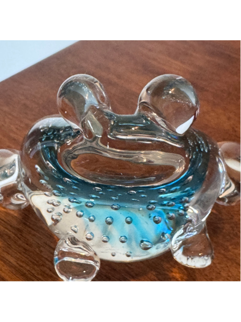 30. Hand-Blown Art Glass Frog